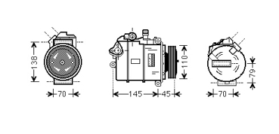 Compressor e60/61/63/64 40/44/48 06- bmw 5 (e60)  winparts