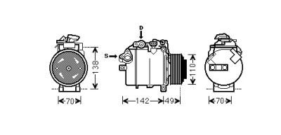 Compressor e81/2/7/8/9# td 08- bmw 1 cabriolet (e88)  winparts