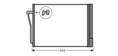 Foto van Condensor bmw7 f01/f02 44i/60i vanaf '08 bmw 7 (f01, f02, f03, f04) via winparts