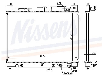 Foto van Radiateur toyota yaris verso (nlp2_, ncp2_) via winparts