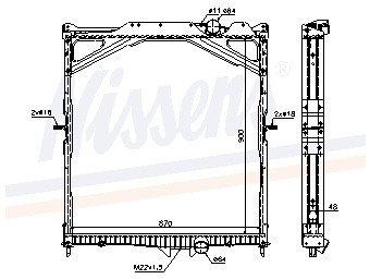 Radiateur - origineel universeel  winparts