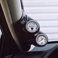 Foto van Rgm a-pillarmount links - 2x 52mm - honda civic coupe/sedan 1992-1995 - zwart (abs) honda civic v coupé (ej) via winparts