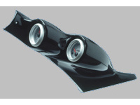 Rgm a-pillarmount links - 2x 52mm - ford focus i 1998-2004 - carbon-look ford focus (daw, dbw)  winparts