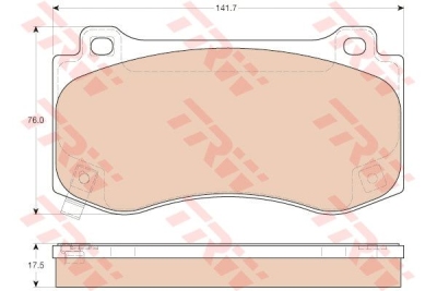 Foto van Remblokkenset, schijfrem chrysler 300 c (lx) via winparts