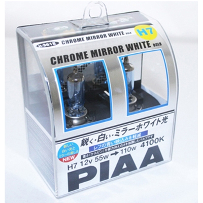 Piaa chrome mirror white h7 halogeen lampen universeel  winparts
