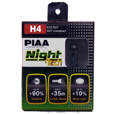 Foto van Piaa night tech h4 halogeen lampen universeel via winparts
