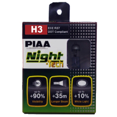 Foto van Piaa night tech h3 halogeen lampen universeel via winparts