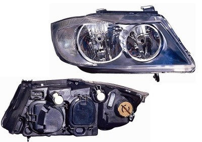 Dubbele koplamp voor r. bmw 3 touring (e91)  winparts